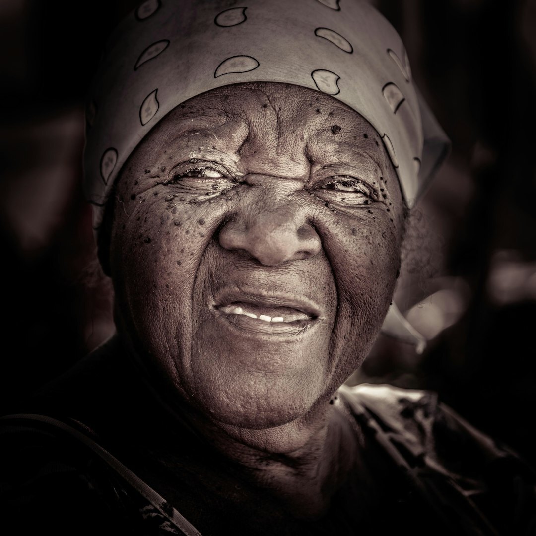 Portrait of a Brazilian woman with straight dark hair
