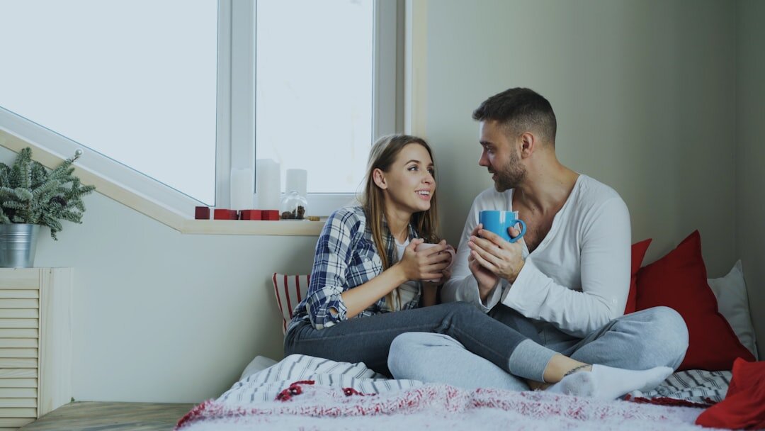 couple having deep conversation
