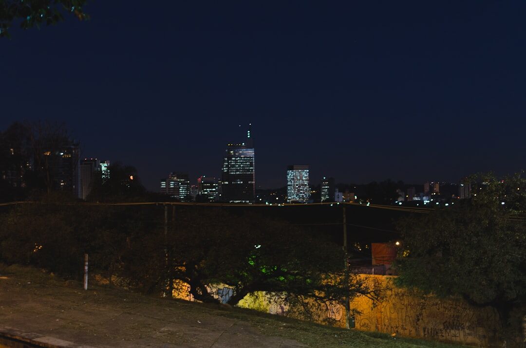 São Paulo city skyline at dusk